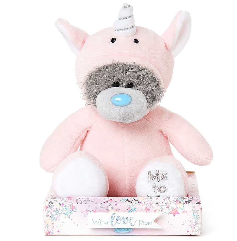 Nalle klädd som Enhörning från Me to you (Miranda nalle) säljs på Nalleriet.se